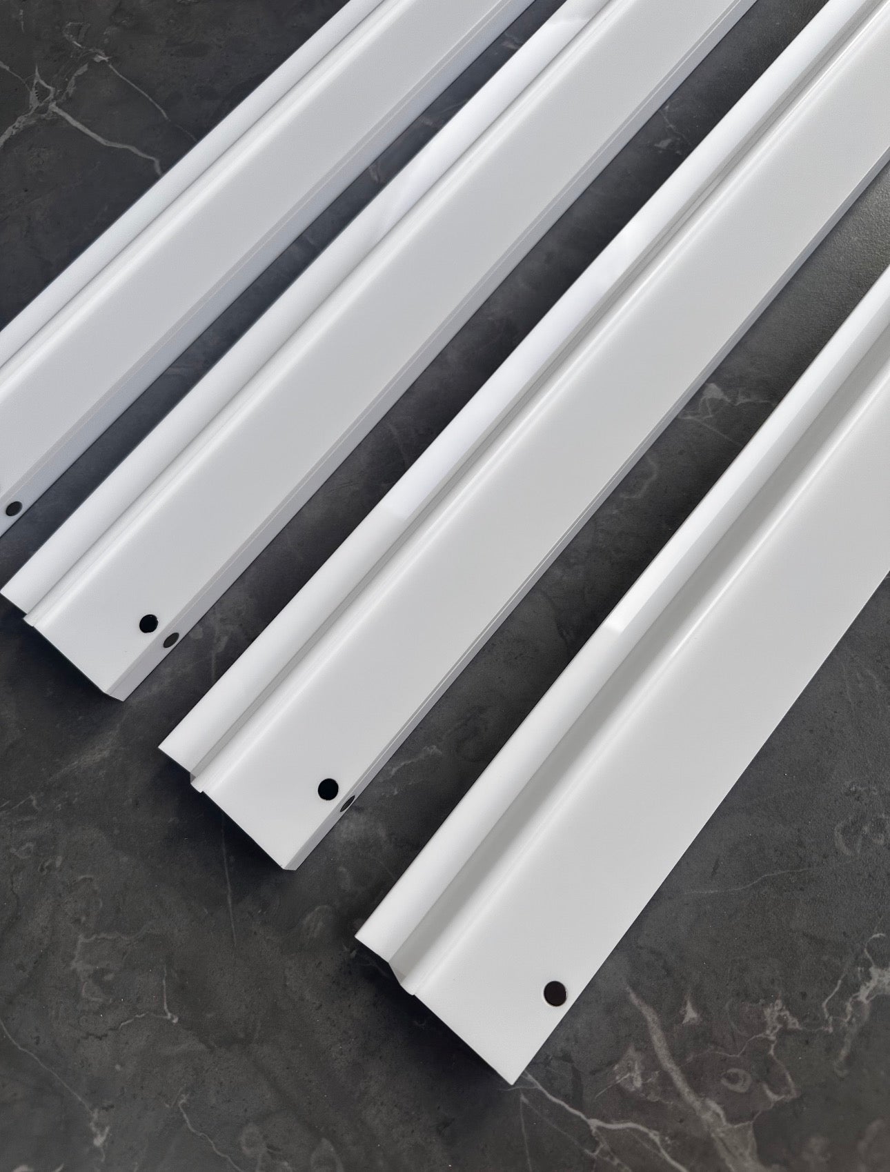White Acrylic Racks- Set of 4 (NO PUSHERS INCLUDED)