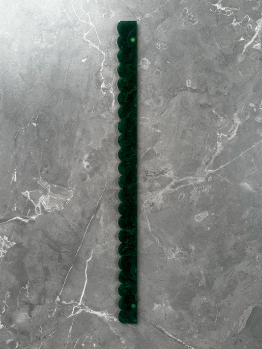 Malachite Acrylic Scalloped PUSHER Add Ons (4)