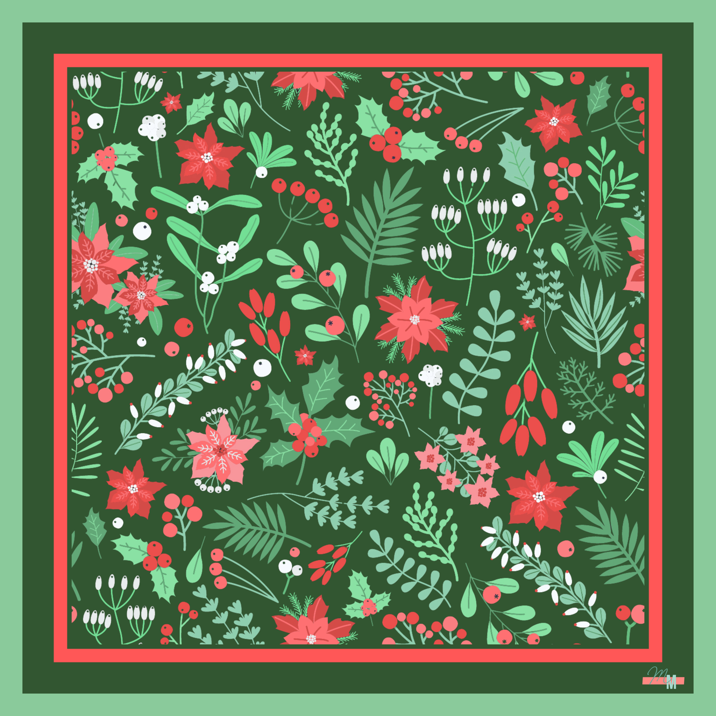 **PRE-ORDER** Holly Berry Mat (Estimated Delivery Mid July)
