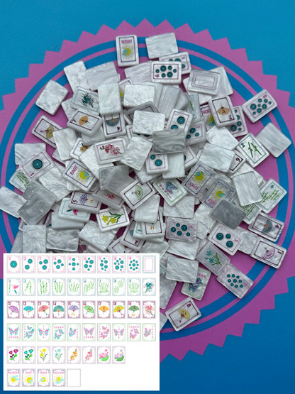 **PRE-ORDER** Radiant Mood Collection FULL SIZE White Pearl Tile Set (Estimated Delivery End of October)