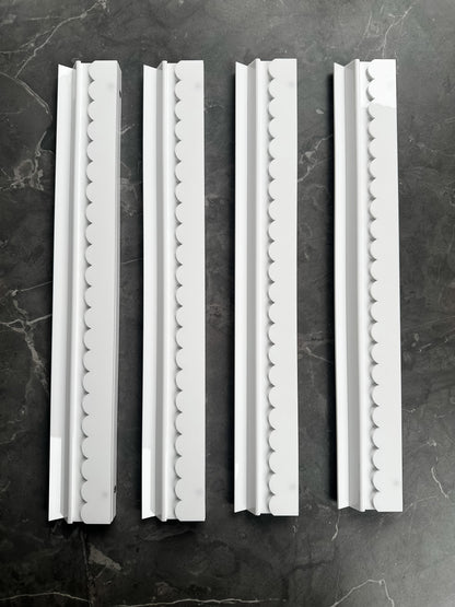 **PRE-ORDER**Pure White Acrylic Racks and Pushers (Estimated Mid June Delivery)