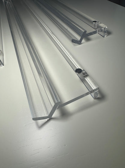 Clear Acrylic Racks Set of 4- (No Pushers Included) Estimated Delivery End of February