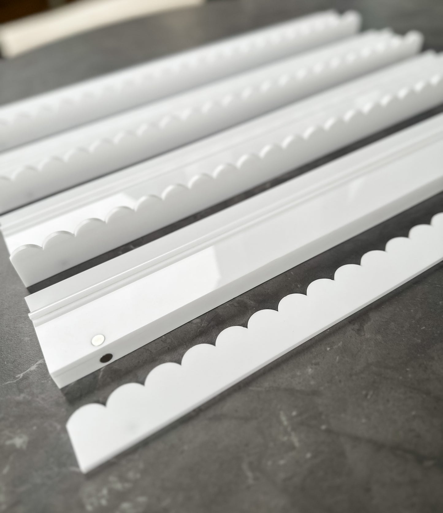**PRE-ORDER**Pure White Acrylic Racks and Pushers (Estimated Mid June Delivery)