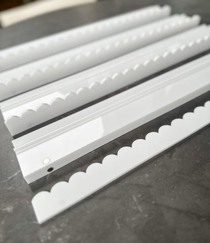 **PRE-ORDER**Pure White Acrylic Racks and Pushers (Estimated Mid June Delivery)