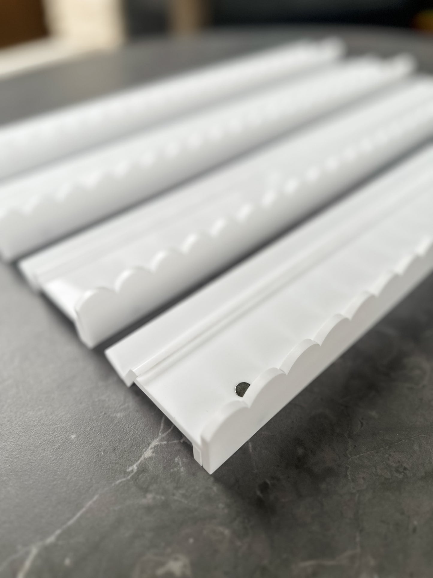 **PRE-ORDER**Pure White Acrylic Racks and Pushers (Estimated Mid June Delivery)