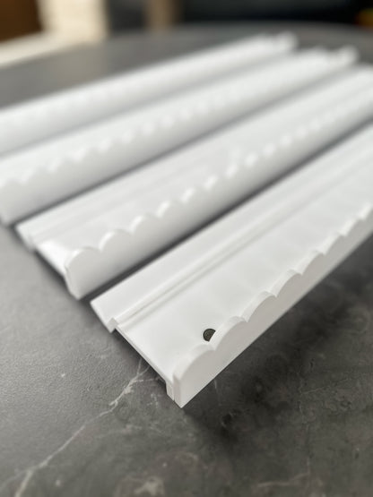 **PRE-ORDER**Pure White Acrylic Racks and Pushers (Estimated Mid June Delivery)