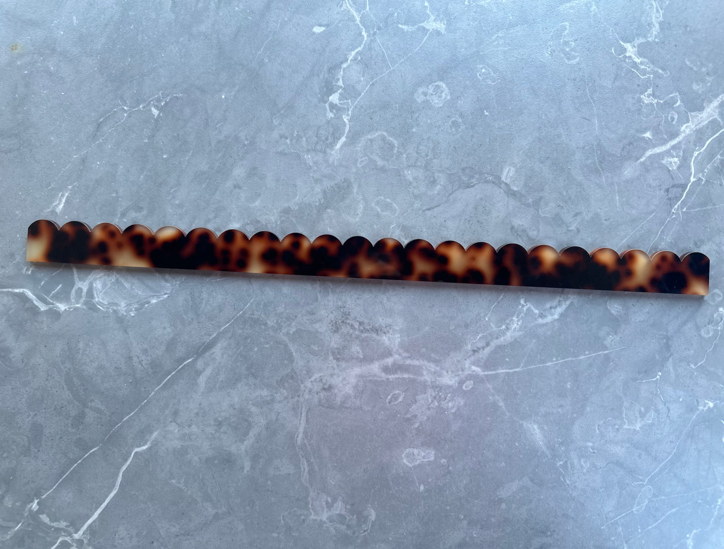 Tortoise Acrylic Scalloped Pusher Add Ons (Estimated Delivery Early March)