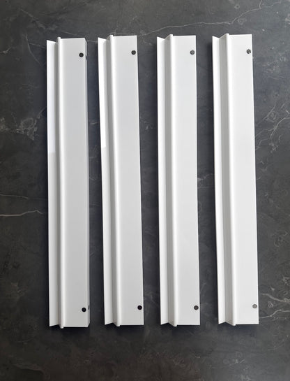 White Acrylic Racks- Set of 4 (NO PUSHERS INCLUDED)