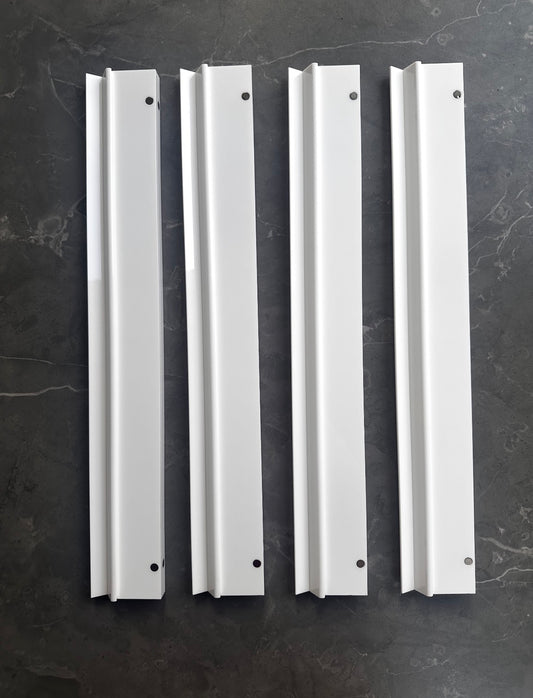 White Acrylic Racks- Set of 4 (NO PUSHERS INCLUDED)