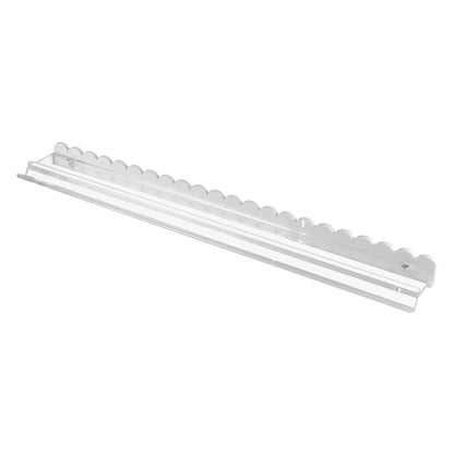 {PRE-ORDER} Scalloped White and Clear Acrylic Rack and Pusher Set of 4