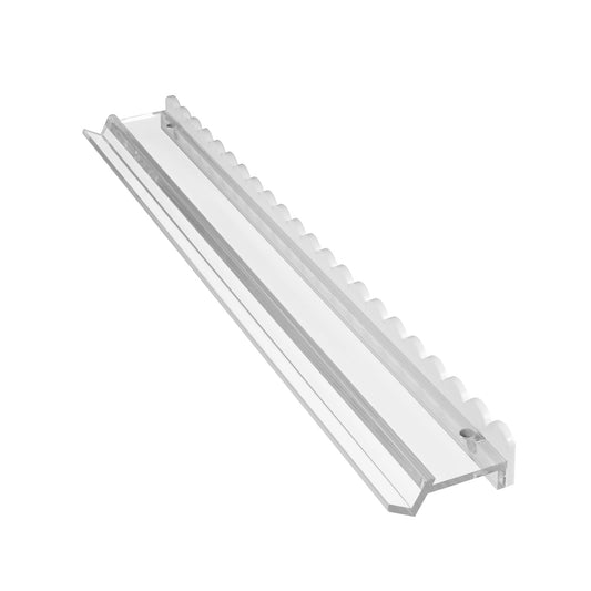 {PRE-ORDER} Scalloped White and Clear Acrylic Rack and Pusher Set of 4