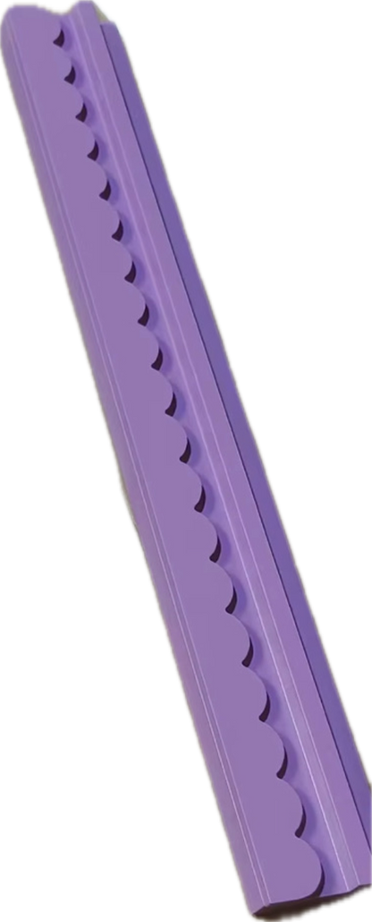 Scalloped Purple Wooden Rack and Pusher Set of 4 (Estimated Delivery Mid/Late February)