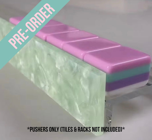 Green Pearl Acrylic PUSHER Set Add Ons (Estimated Delivery End of February)