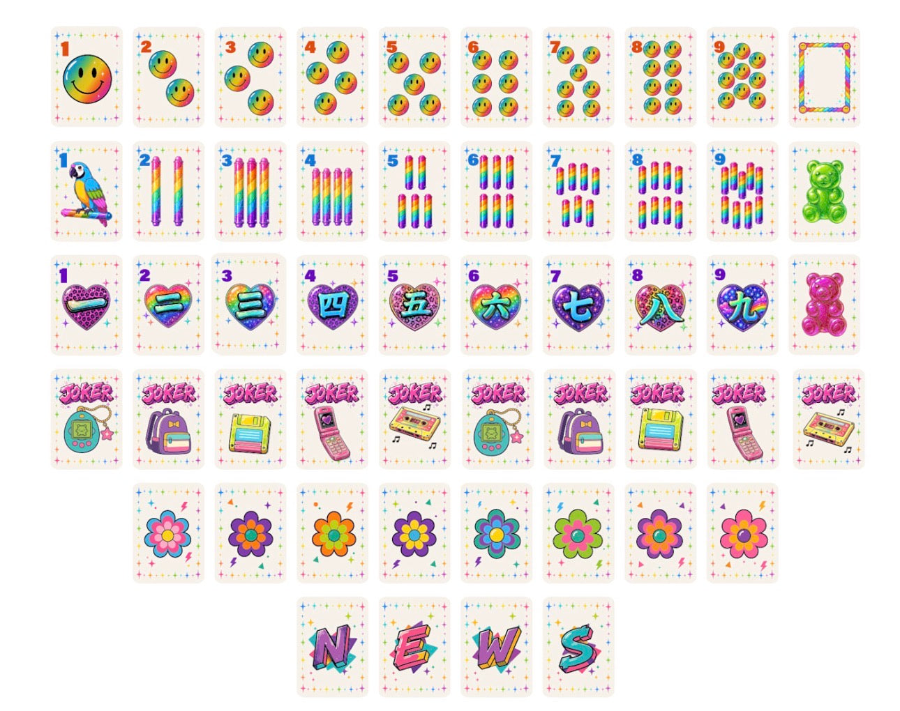 **PRE-ORDER** 90s Tile Set (Estimated Delivery late November)
